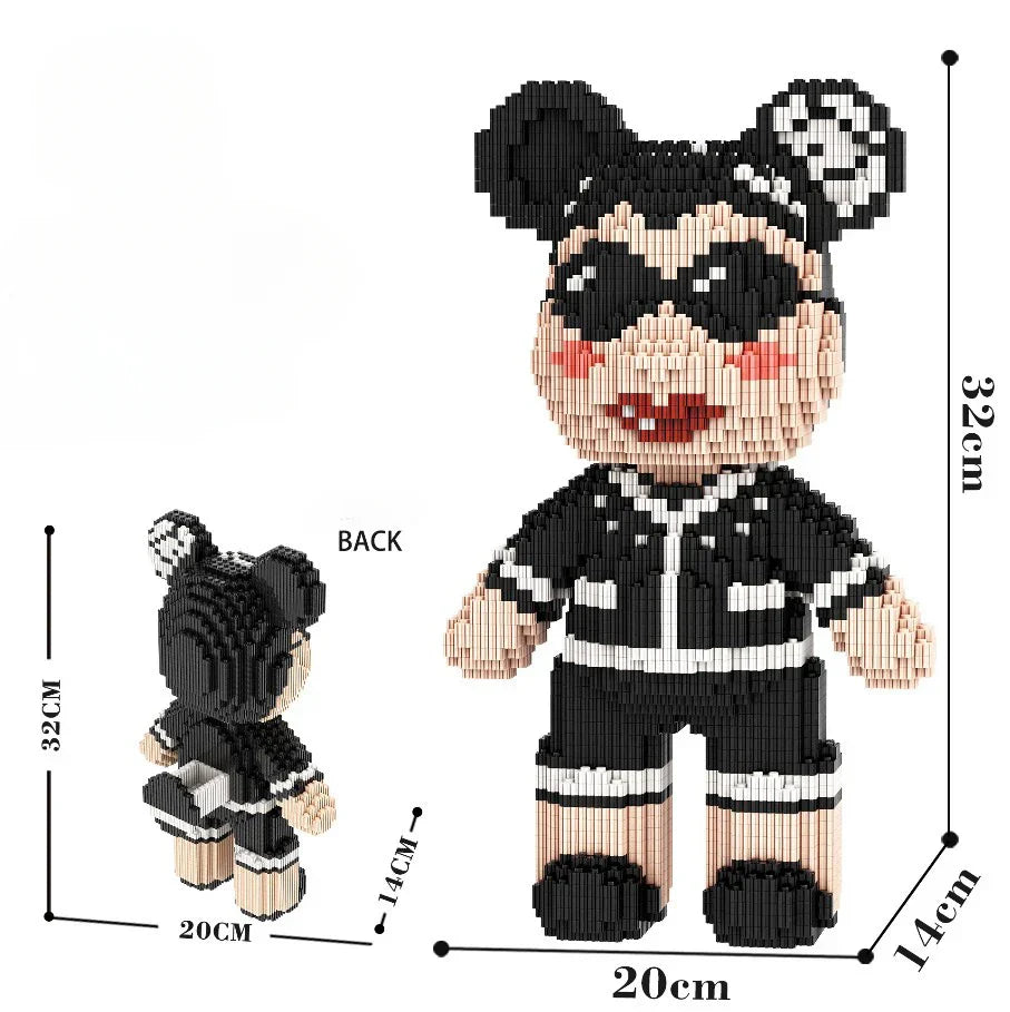 Cartoon Mini Love Violent Bear Bearbrick Colour Model