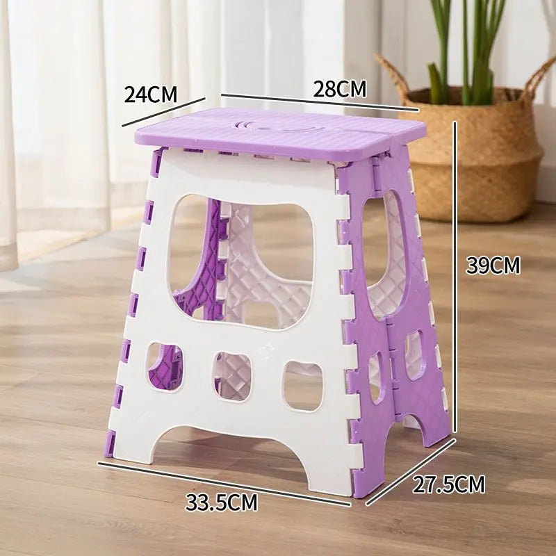 Thickened Plastic Folding Furniture Stool Portable Mini Outdoor