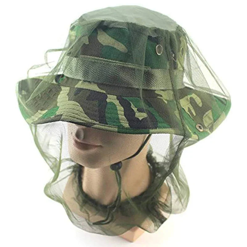 Safe Travel Camping Mesh Cap Insect-proof Hat Net