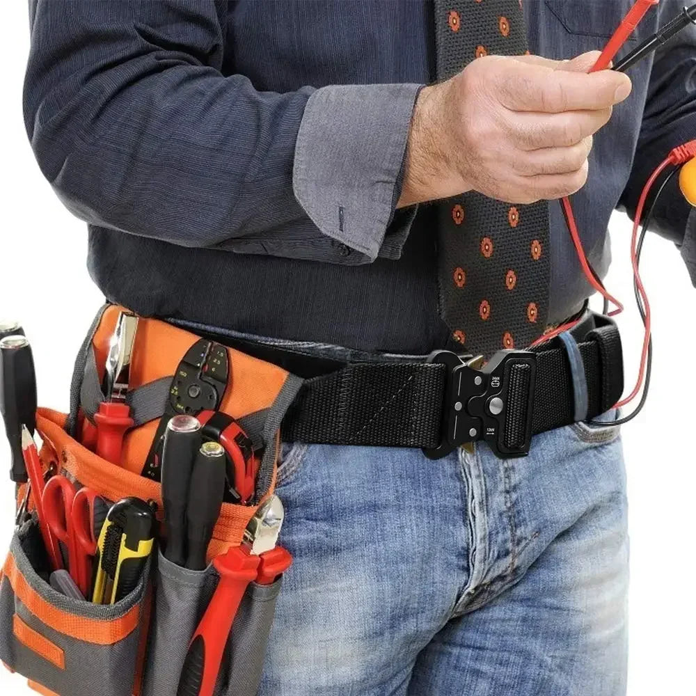 Men's Belt Outdoor Hunting Metal Tactical Belt Alloy