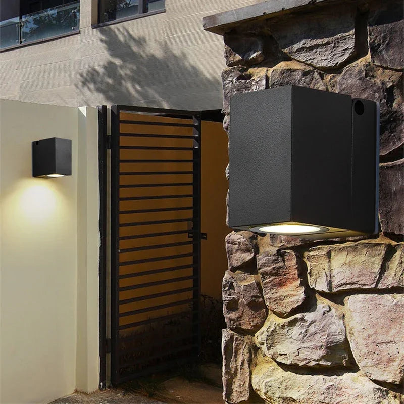 LED Outdoor Wall Lamps Adjustable Fold Lighting Fixture