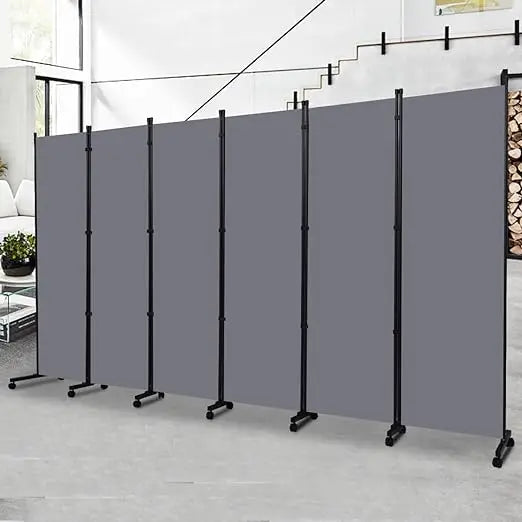 Room Divider Portable 132'' Partition Room Dividers and