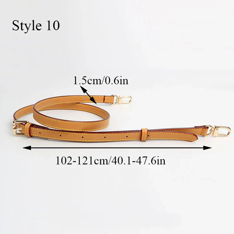 100 Genuine Leather 105CM Bag Strap for LV