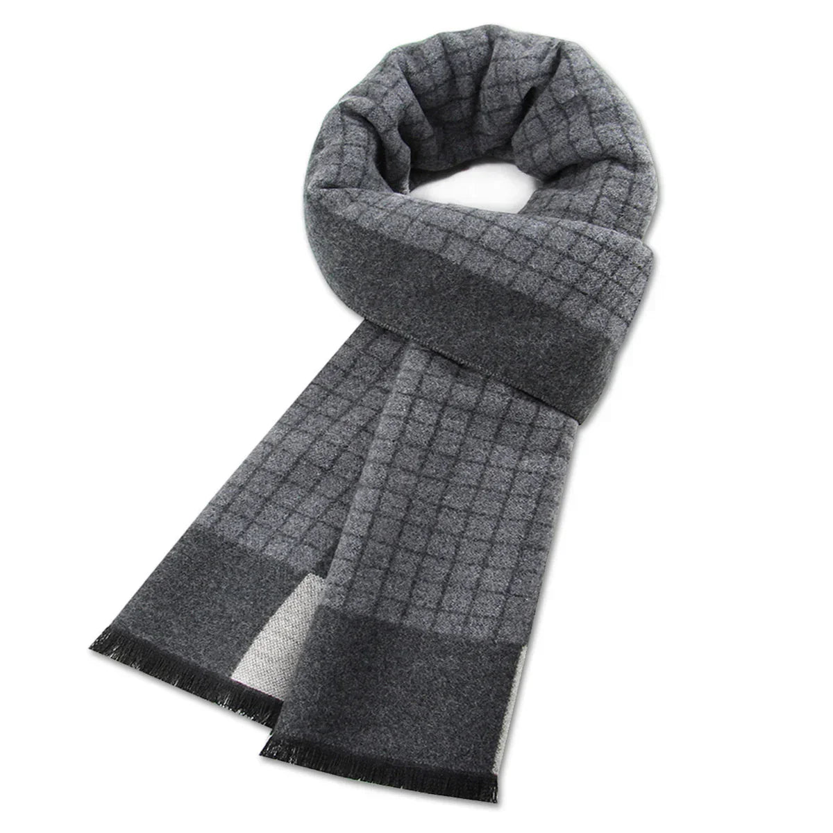 High Quality Men Scarf Autumn Winter Plaid Knitted
