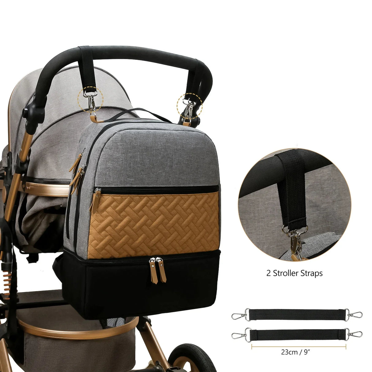 Baby Diaper Bag Heat PreservationTravel Back Pack Carrier
