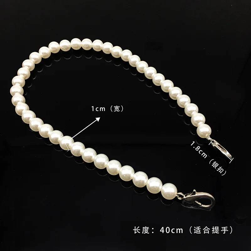 Pearl Strap for Bags Handbag Handles DIY Purse
