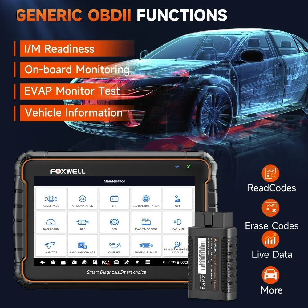 Foxwell GT60 OBD2 Bluetooth Car Diagnostic Tools Professional
