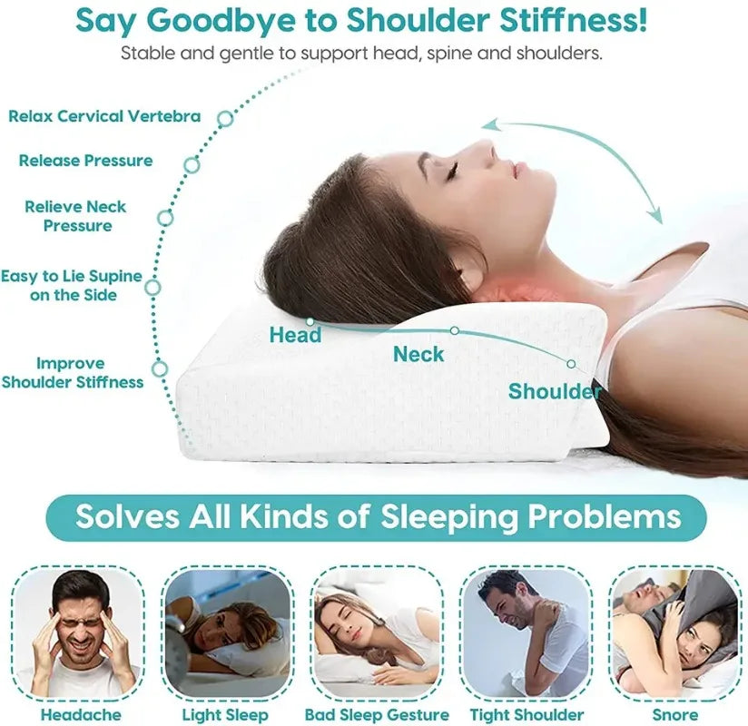 Memory Cotton Pillow Bedding Pillow Neck Protection Spine