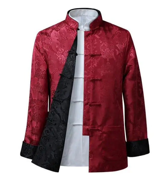 Men Chinese Dragon Shirt Kung Fu Coats China