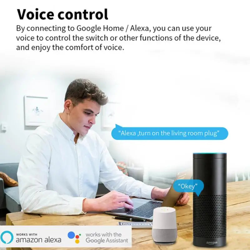 16A/20A Tuya WiFi/Zigbee Smart Plug EU Socket With