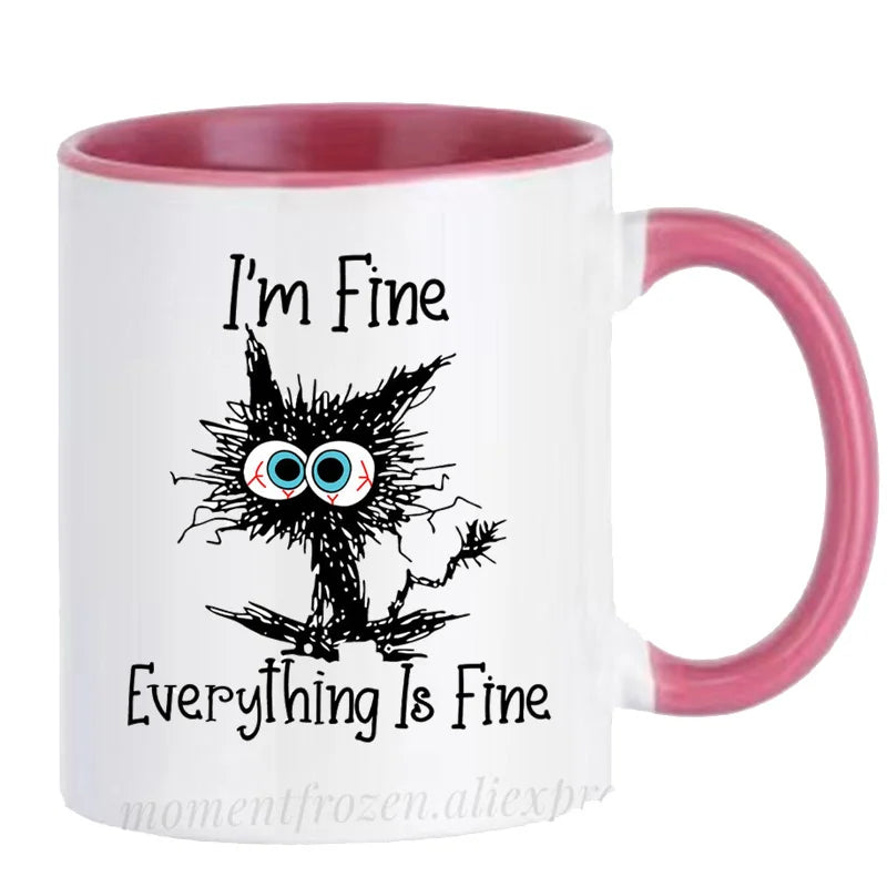 Kitten Cat Coffee Mugs Ceramic Tea Cups Creative