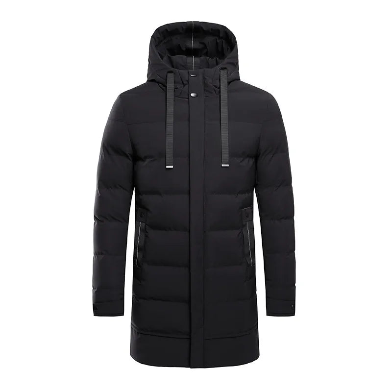 Winter Thick Warm Jacket Men Oversized Long Cotton