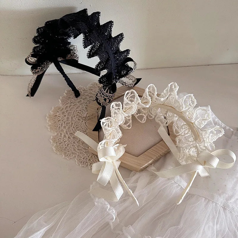 Retro Lace Hairbands for Toddler Girl Sweet Princess
