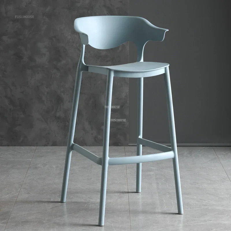 Nordic Plastic Living Room Leisure Bar Chairs Modern