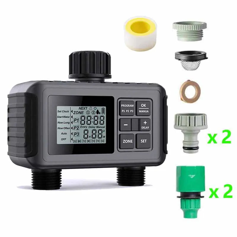 Large Screen Display Irrigation Controller Outdoor 2 Zone