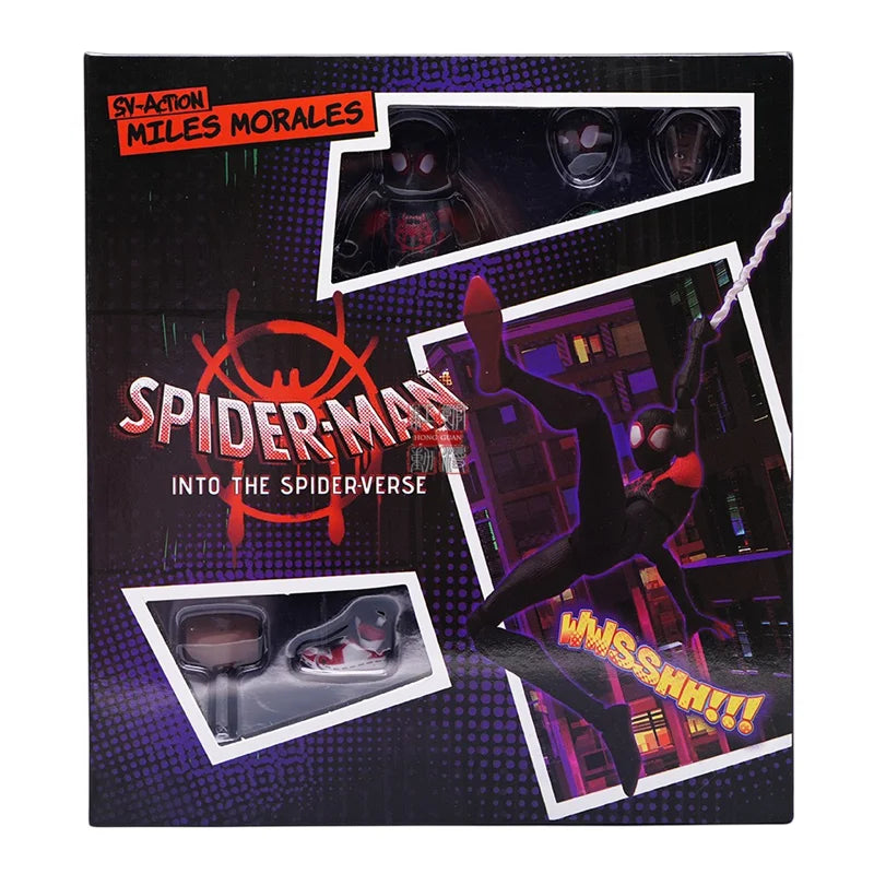 Spider-Man:Into the Spider-Verse Miles Morales Action Figure Model Peter Parker Miles Figurine Toys Doll kid Toy Gift