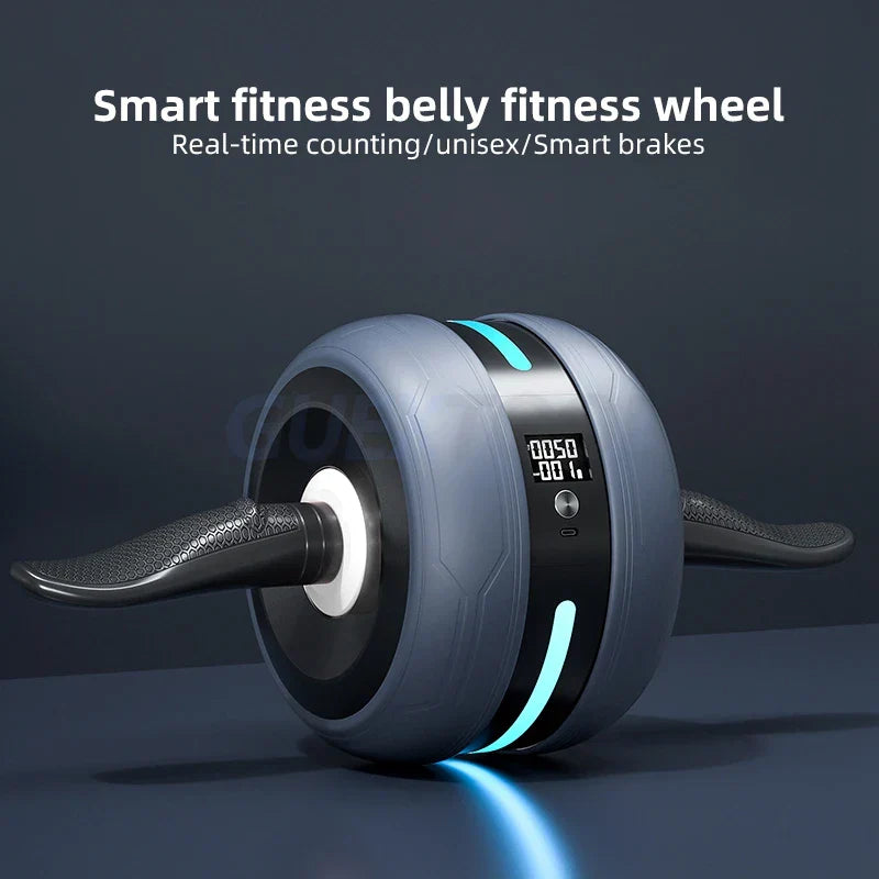 LED Automatic Rebound Ab Roller Intelligent Counting Abdominal