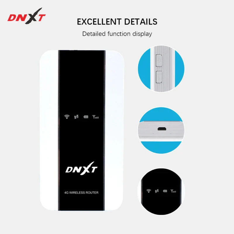 DNXT Universal and Unlocked 4G Mobile Wifi Router