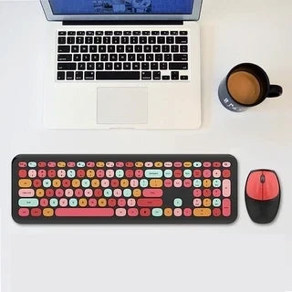 Wireless Keyboard Mouse Combo 2.4G Compact Keyboard and