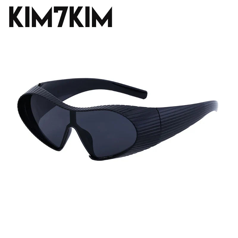 Steampunk Cat Eye Sunglasses Women 2024 New Fashion Oversized Punk Sun Glasses For Ladies Retro 2000‘s Goggle Y2k Accessories