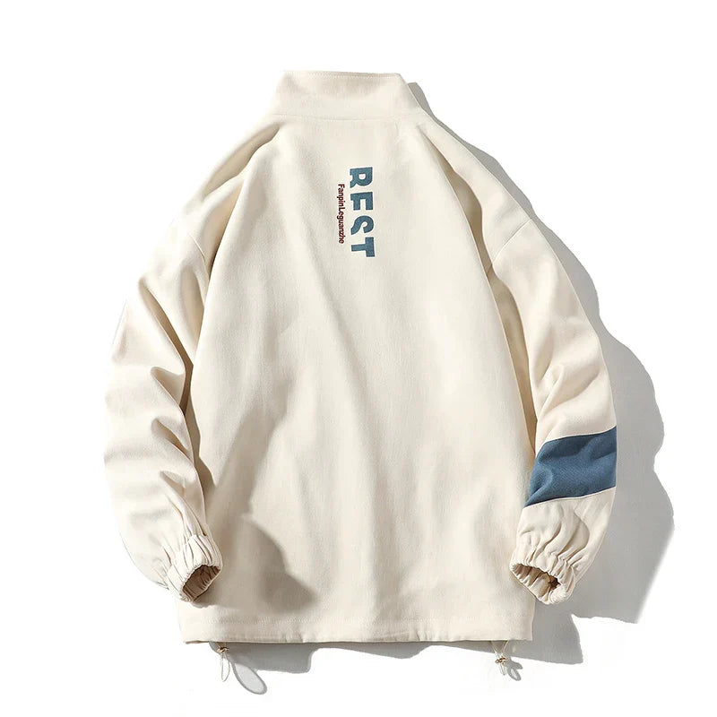 Men's New Bomber Jacket Letter Printed Outerwear Streetwear