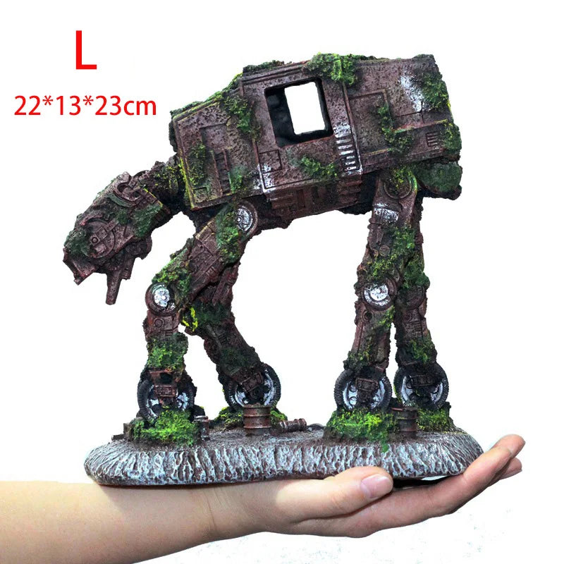 Creative Landscaping Car Robot Dog Transformers Theme Fish
