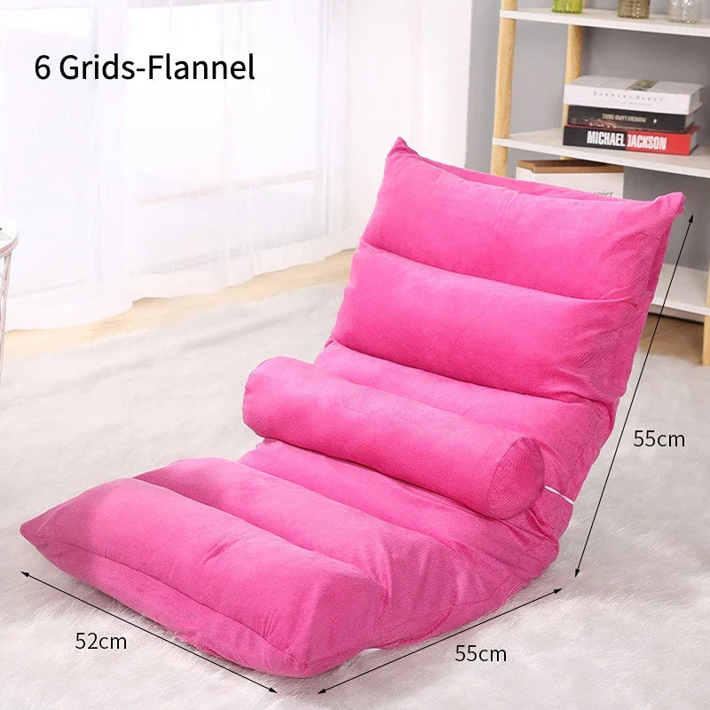 Portable Floor Chair Legless Tatami Chair with Back