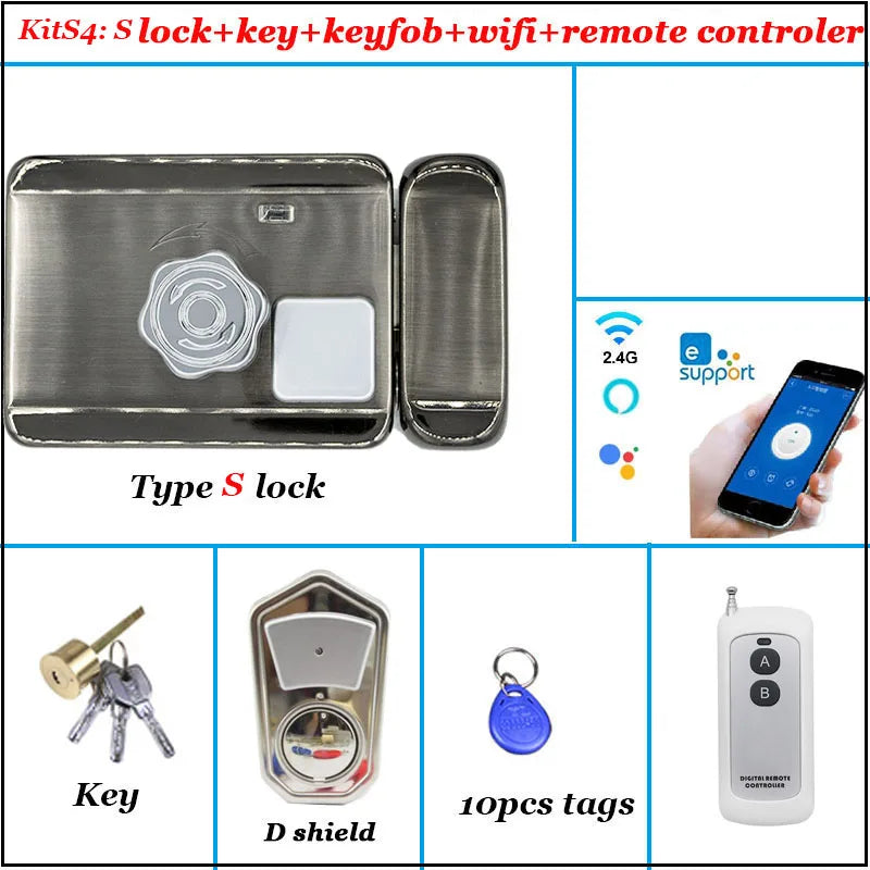 Intelligent Door Lock Video Intercom Compatible Electric Lock