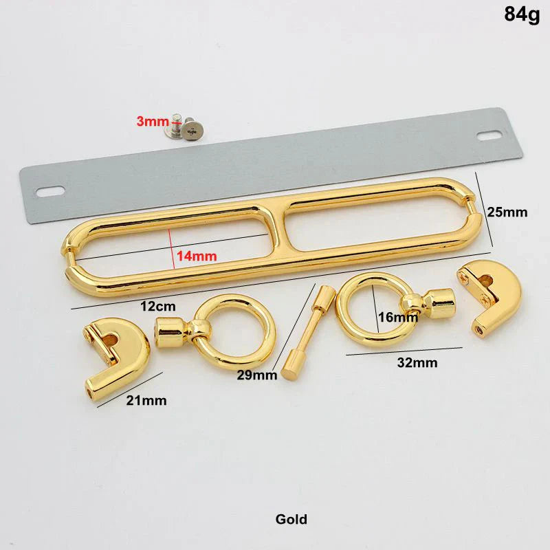 New Rectangle Eyelets Hanger Metal Lock for Bag