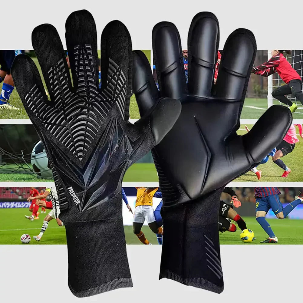 Kids Adults Thicken Latex Goalkeeper Gloves Goalie Gloves