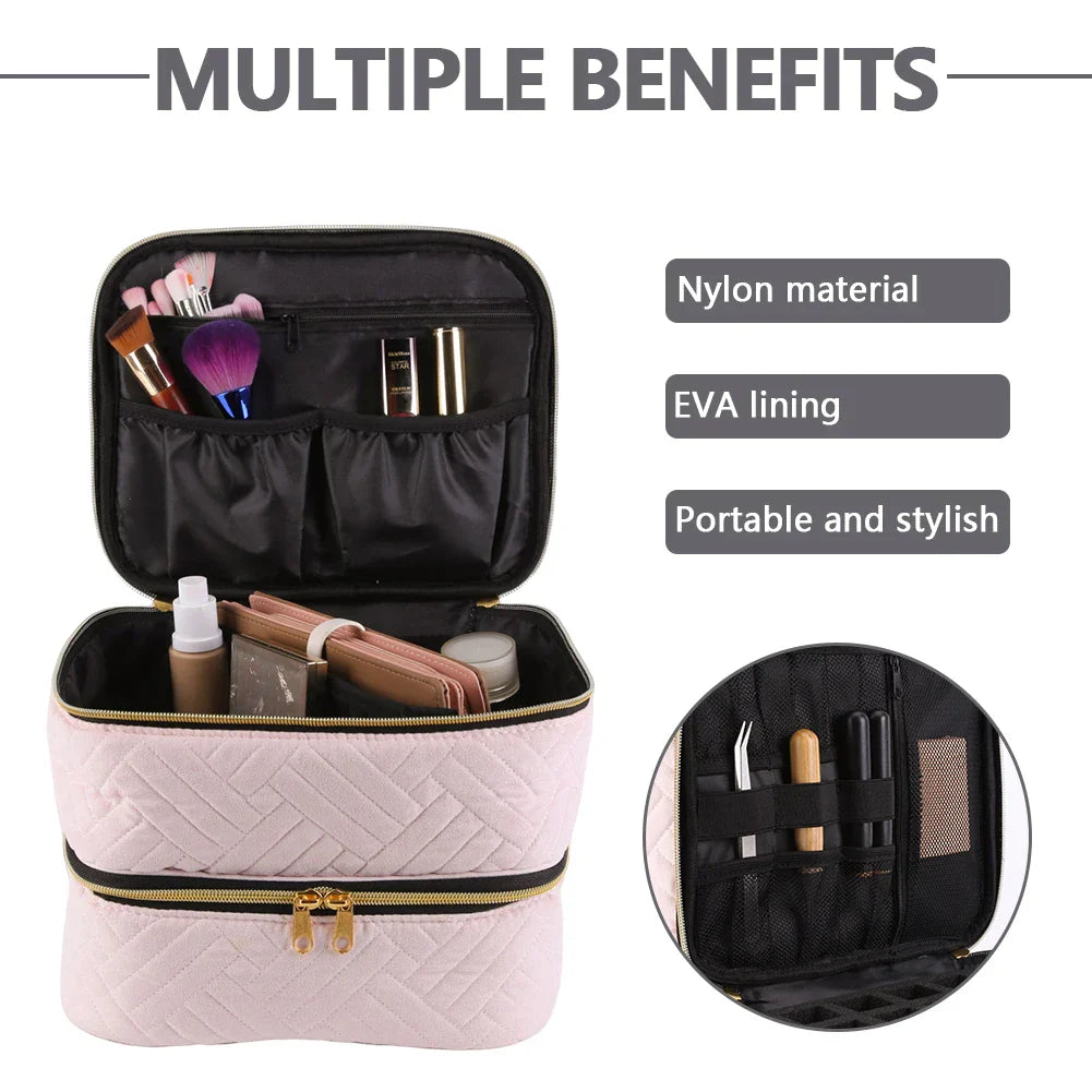 Nailpolish Organizer Bag Removable Nail Box Storage with