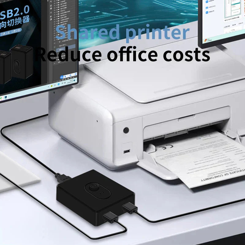 USB Switcher Hub Bi-Direction 1x2 2x1 USB3.0 Splitter