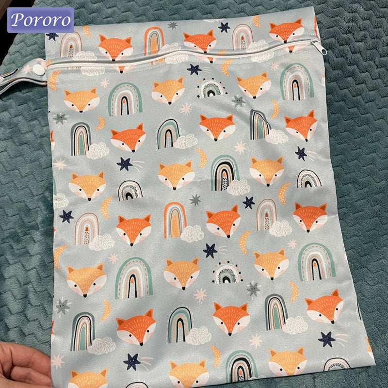 30*40cm Zippered Nappy Wetbags Waterproof Wet Dry Bag