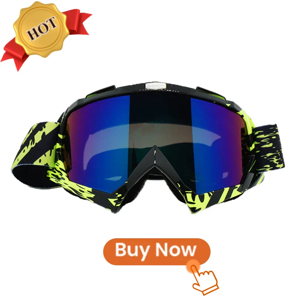 Newest Motorcycle Goggles for Men Retro Motocross Riding