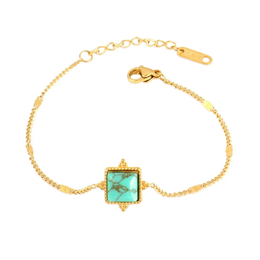 Heart Pendant Stainless Steel Bracelet Women Fashion 316L