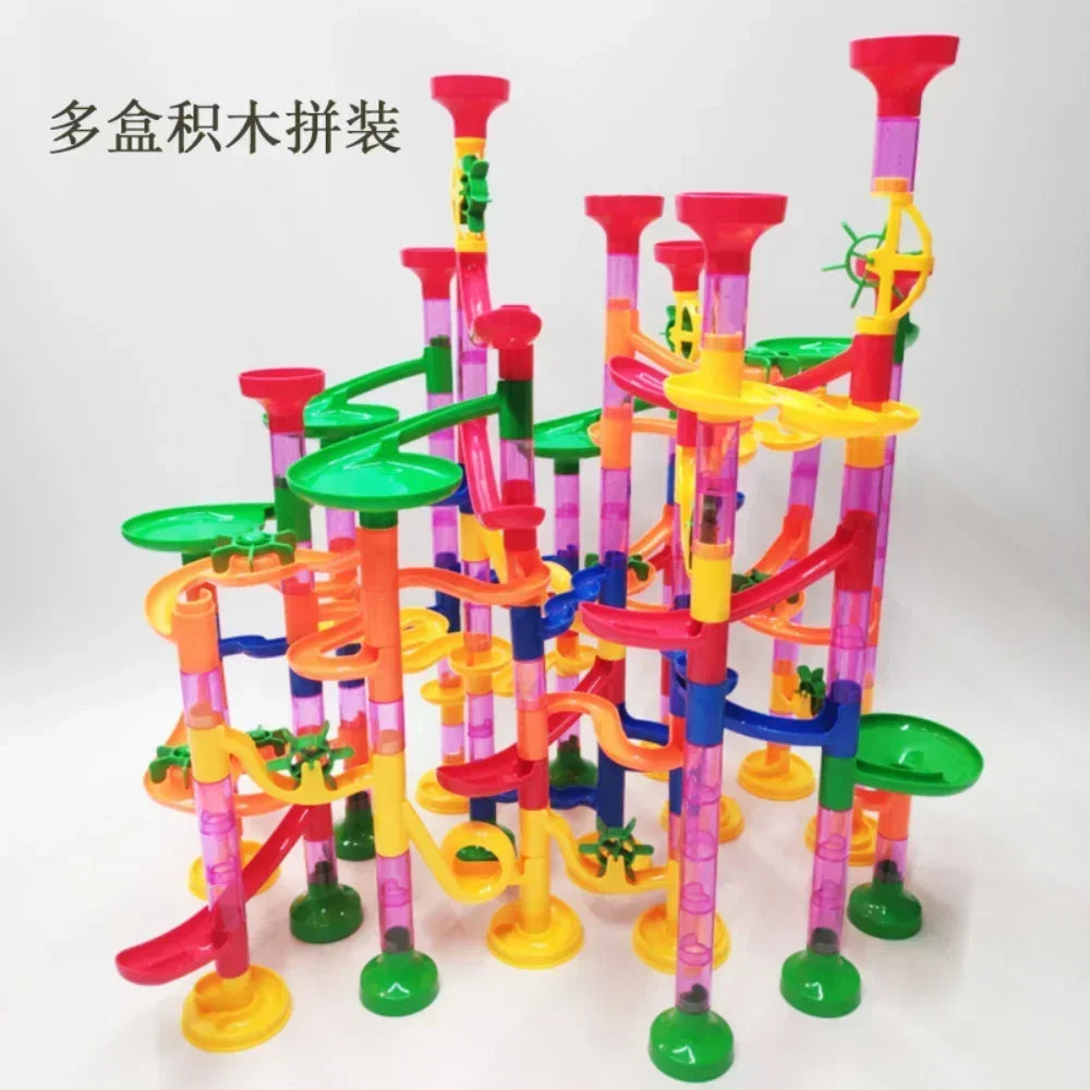 45-232PCS Marble Run Race Building Blocks Track Ball