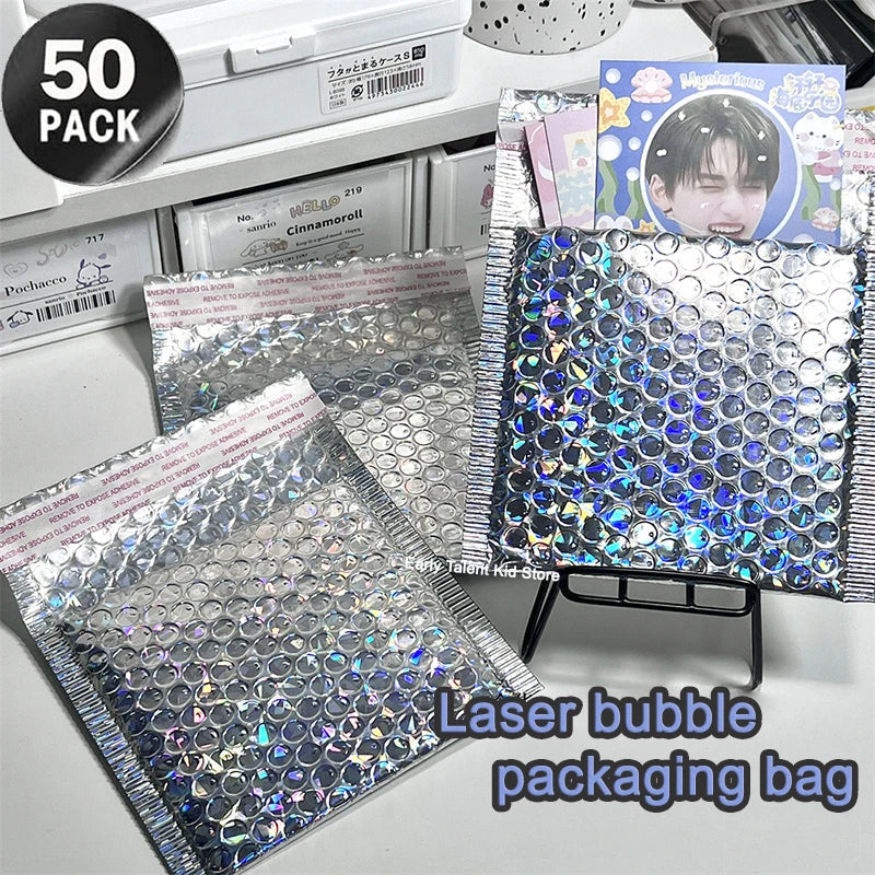50 Holographic Mailers Material Pe + Pearl Film