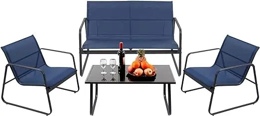 PAIQIAN 4-Pieces Patio Furniture Set Patio Furniture Outdoor