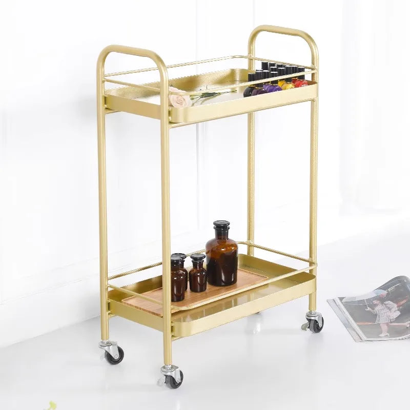 Rolling Cart Organizer Trolley Kitchen Shopping Beach Basket