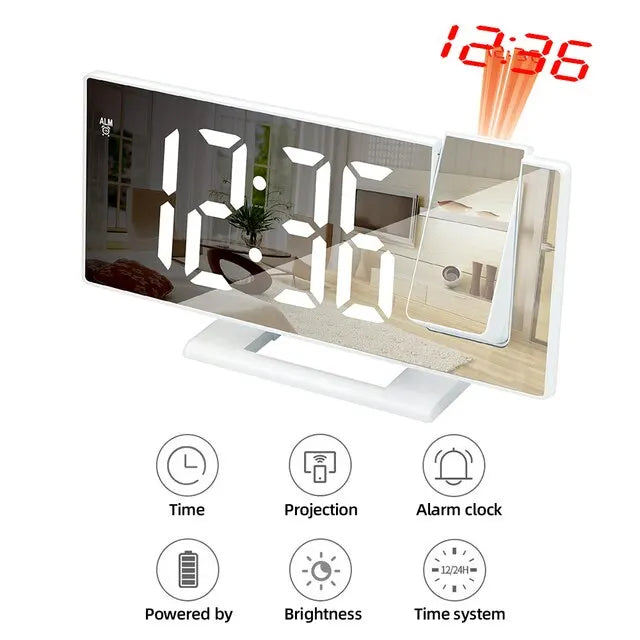 LED Digital Alarm Clock Bedroom Electric Alarm Clock