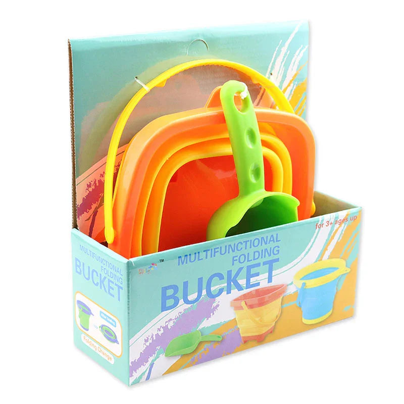 Outdoor Portable Beach Bucket Sand Shovel Toy Baby