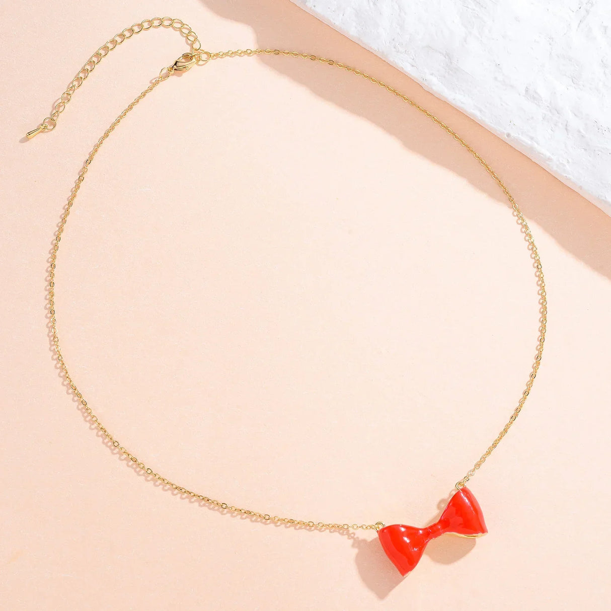 Bow Tie Necklace Pendant Simple Stylish Necklace Fashion