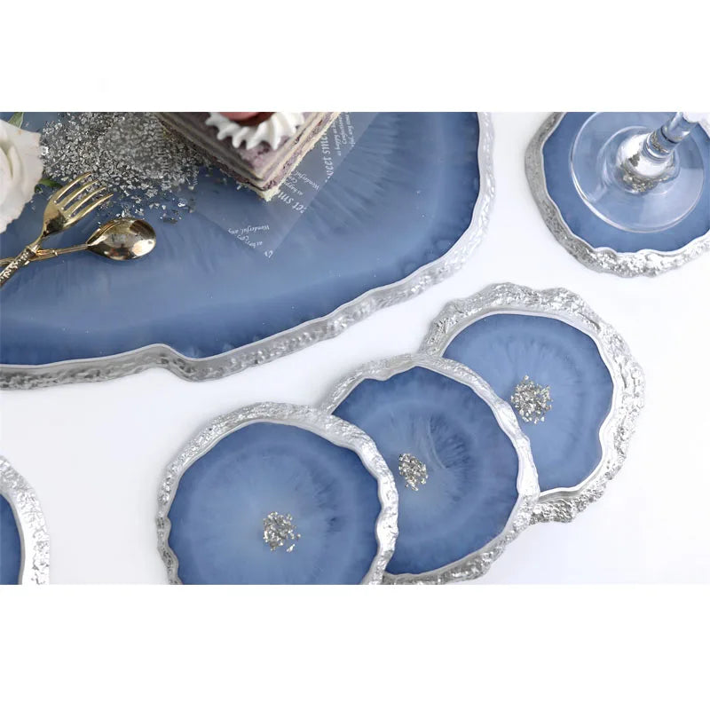 DIY Crystal Epoxy Resin Mold Irregular Oval Tray