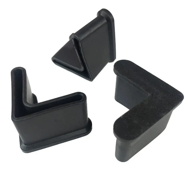 4pc Rubber triangle iron foot cover L-shaped soft
