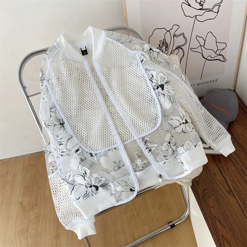 Sunscreen Skin Coats Sport Baseball Jersey Unisex Mesh