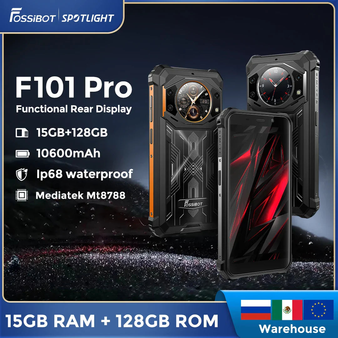 Fossibot F101Pro Rugged Smartphone 15GB+128GB Android 13 IP68