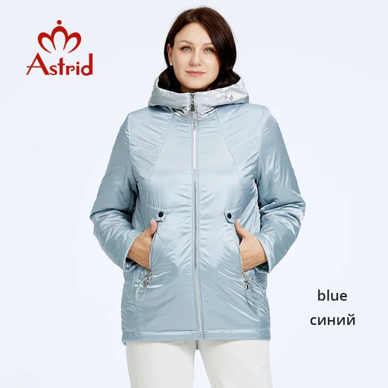 Astrid Autumn Winter Women's Jacket Long Thin Cotton