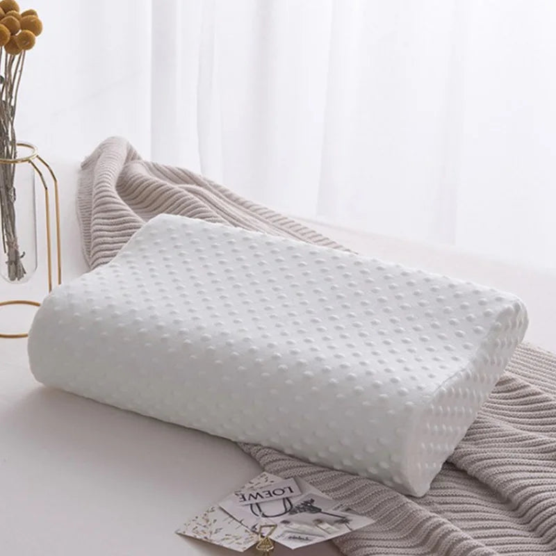1pc Sleeping Memory Pillow Cervical Massage Pillows Natural