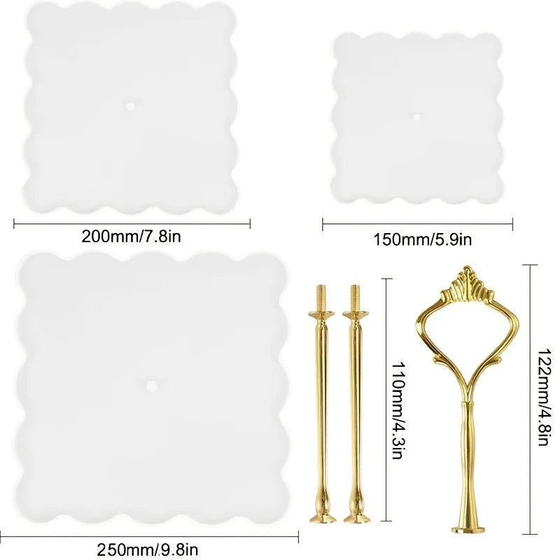Thick Cake Stand Molds for Resin Epoxy Resin