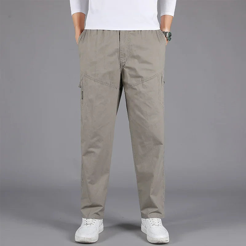 Middle Aged Men's Loose and Comfortable Pure Cotton,